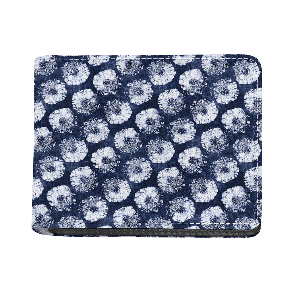 Shibori Motif Pattern Print Bifold Wallet