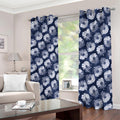 Shibori Motif Pattern Print Dimout Grommet Curtains