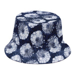 Shibori Motif Pattern Print Bucket Hat