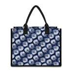 Shibori Motif Pattern Print Canvas Tote Bag