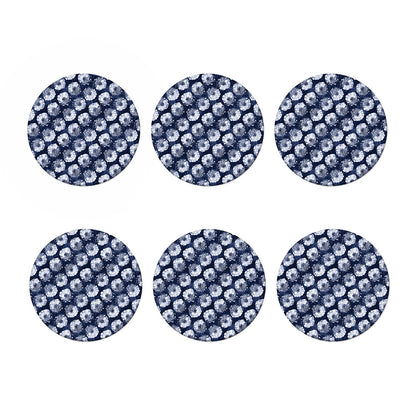 Shibori Motif Pattern Print Coaster Set