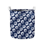 Shibori Motif Pattern Print Collapsible Laundry Basket