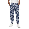 Shibori Motif Pattern Print Cotton Sweatpants