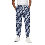 Shibori Motif Pattern Print Cotton Pants