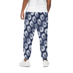 Shibori Motif Pattern Print Cotton Pants