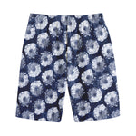 Shibori Motif Pattern Print Cotton Shorts