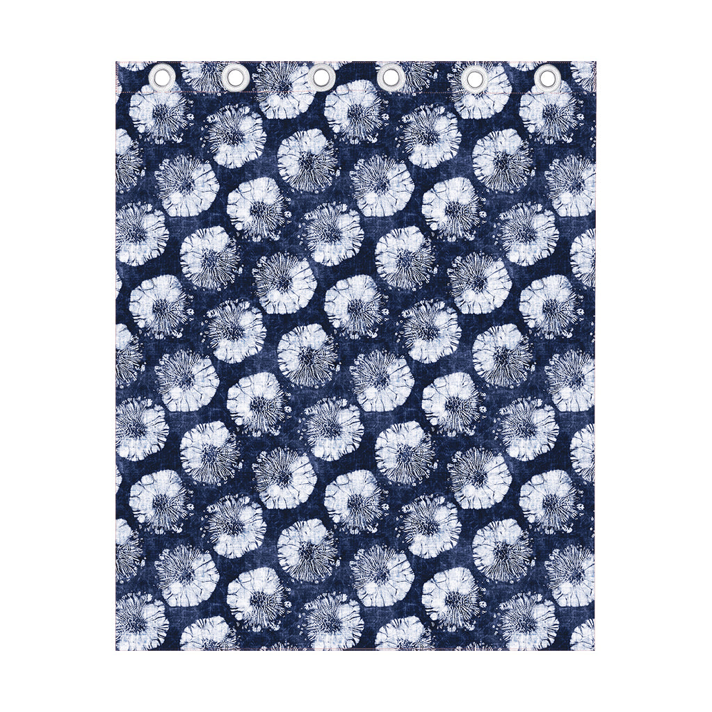 Shibori Motif Pattern Print Curtain