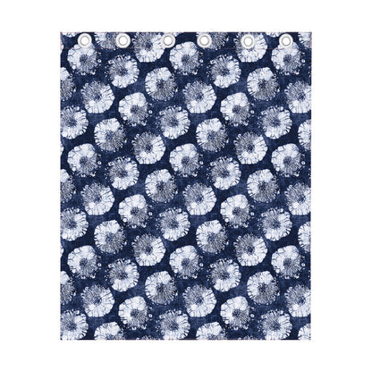 Shibori Motif Pattern Print Curtain