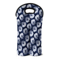 Shibori Motif Pattern Print Double Neoprene Wine Tote