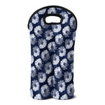 Shibori Motif Pattern Print Double Neoprene Wine Tote