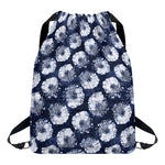 Shibori Motif Pattern Print Drawstring Backpack