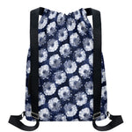 Shibori Motif Pattern Print Drawstring Backpack