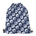 Shibori Motif Pattern Print Drawstring Bag