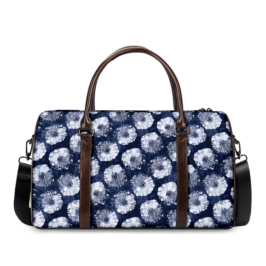 Shibori Motif Pattern Print Duffle Bag