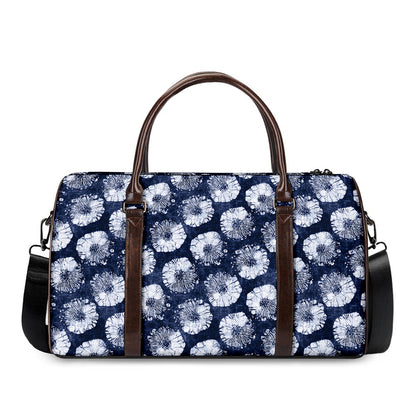 Shibori Motif Pattern Print Duffle Bag