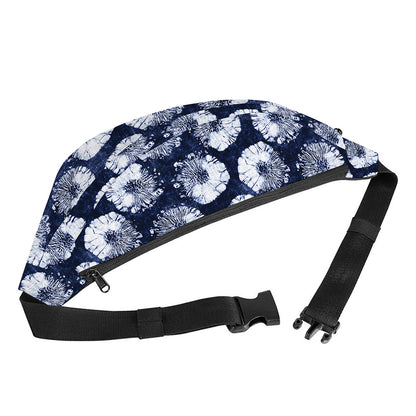 Shibori Motif Pattern Print Fanny Pack