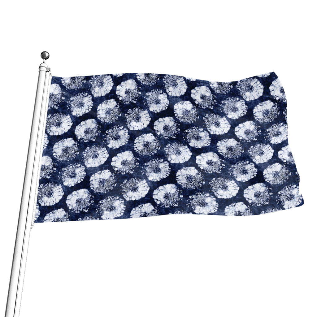 Shibori Motif Pattern Print Flag