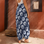 Shibori Motif Pattern Print Harem Pants