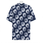 Shibori Motif Pattern Print Hawaiian Shirt