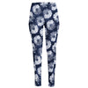 Shibori Motif Pattern Print High-Waisted Pocket Leggings