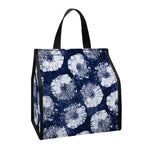Shibori Motif Pattern Print Insulated Lunch Tote