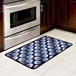 Shibori Motif Pattern Print Kitchen Mat