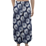 Shibori Motif Pattern Print Lantern Pants