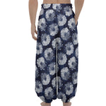 Shibori Motif Pattern Print Lantern Pants