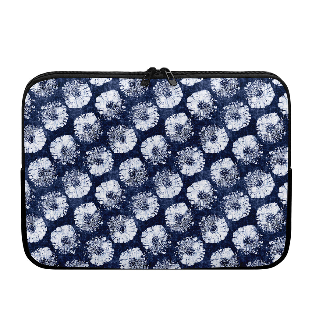 Shibori Motif Pattern Print Laptop Sleeve