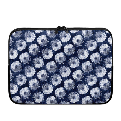 Shibori Motif Pattern Print Laptop Sleeve
