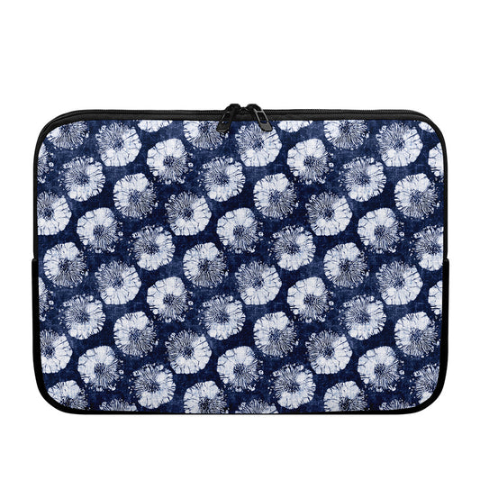 Shibori Motif Pattern Print Laptop Sleeve