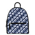 Shibori Motif Pattern Print Leather Backpack