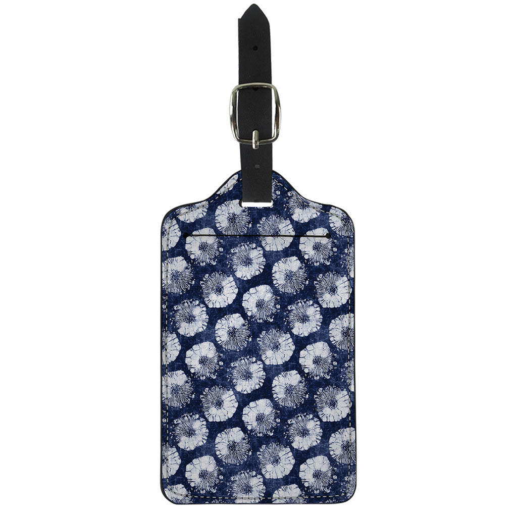Shibori Motif Pattern Print Luggage Tag