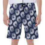 Shibori Motif Pattern Print Men's Beach Shorts