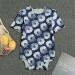 Shibori Motif Pattern Print Men's Bodysuit