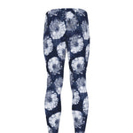Shibori Motif Pattern Print Men's leggings