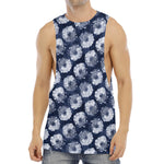 Shibori Motif Pattern Print Men's Muscle Tank Top