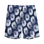 Shibori Motif Pattern Print Men's Sports Shorts