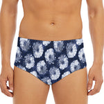 Shibori Motif Pattern Print Men's Triangle Swim Briefs