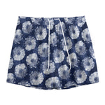 Shibori Motif Pattern Print Mesh Shorts