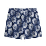 Shibori Motif Pattern Print Mesh Shorts