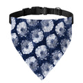 Shibori Motif Pattern Print Over The Collar Dog Bandana