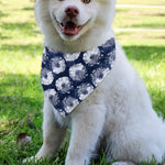 Shibori Motif Pattern Print Over The Collar Dog Bandana
