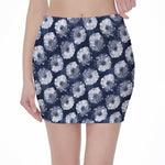 Shibori Motif Pattern Print Pencil Mini Skirt