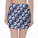 Shibori Motif Pattern Print Pencil Mini Skirt