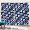 Shibori Motif Pattern Print Pencil Pleat Curtains