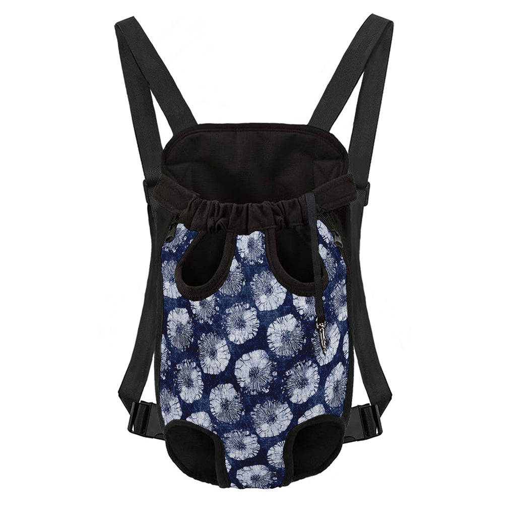 Shibori Motif Pattern Print Pet Carrier Backpack