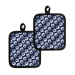 Shibori Motif Pattern Print Pot Holders