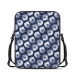 Shibori Motif Pattern Print Rectangular Crossbody Bag