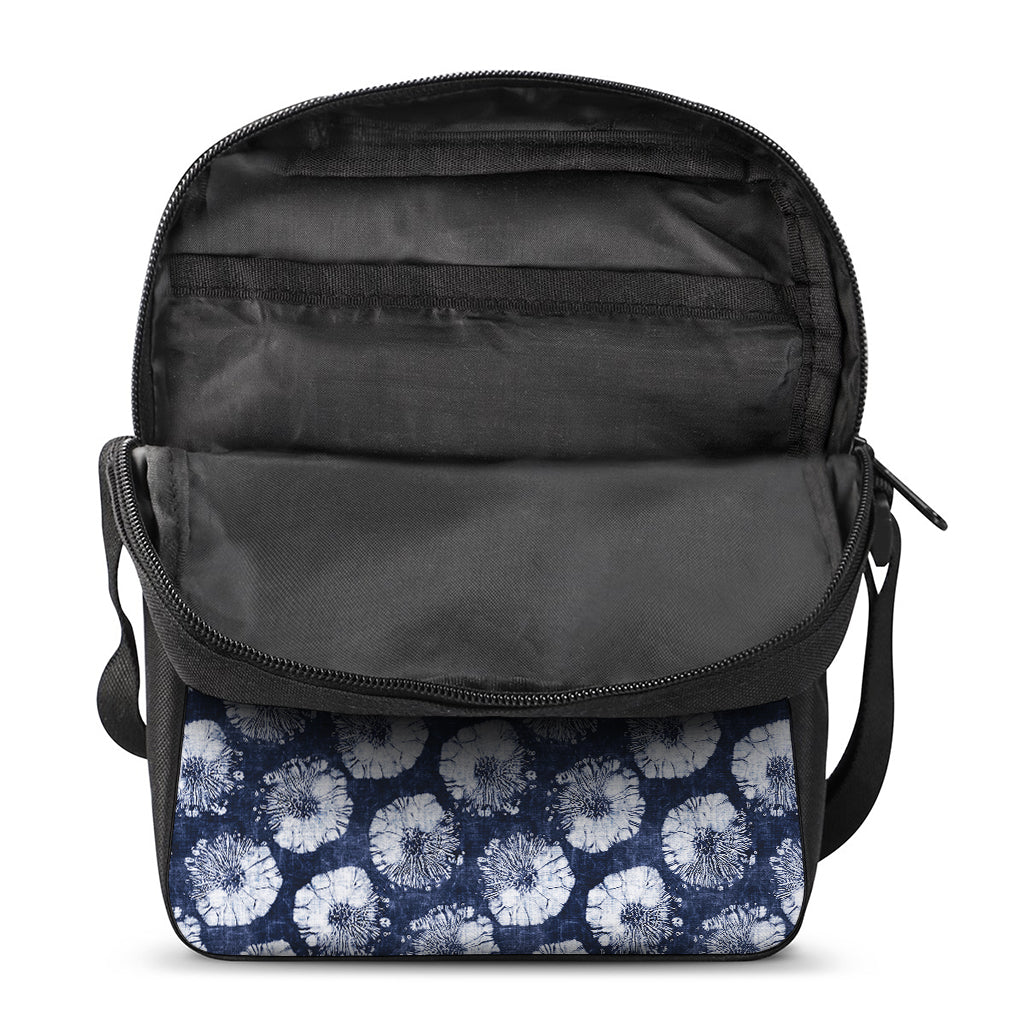 Shibori Motif Pattern Print Rectangular Crossbody Bag